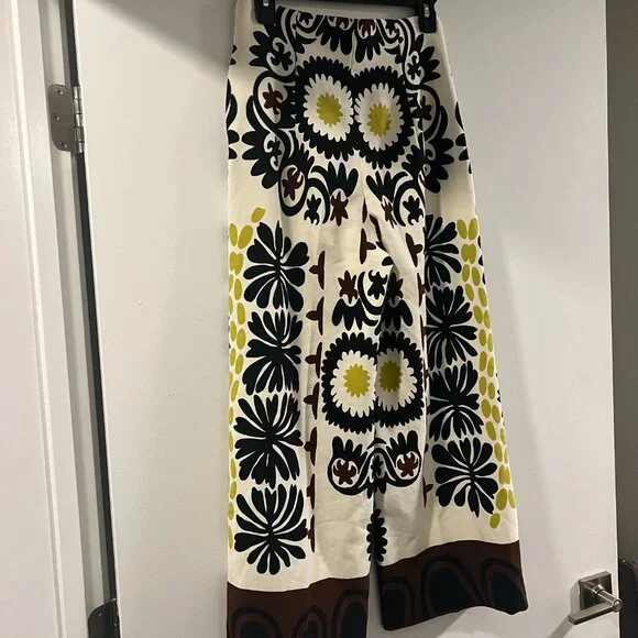Zara High Waisted Printed Culottes - Picture 10 of 10